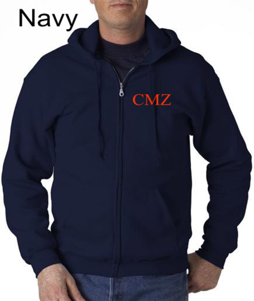 Personalized Adult Core Fleece Full-zip Hooded Sweatshirt Monogram or ...
