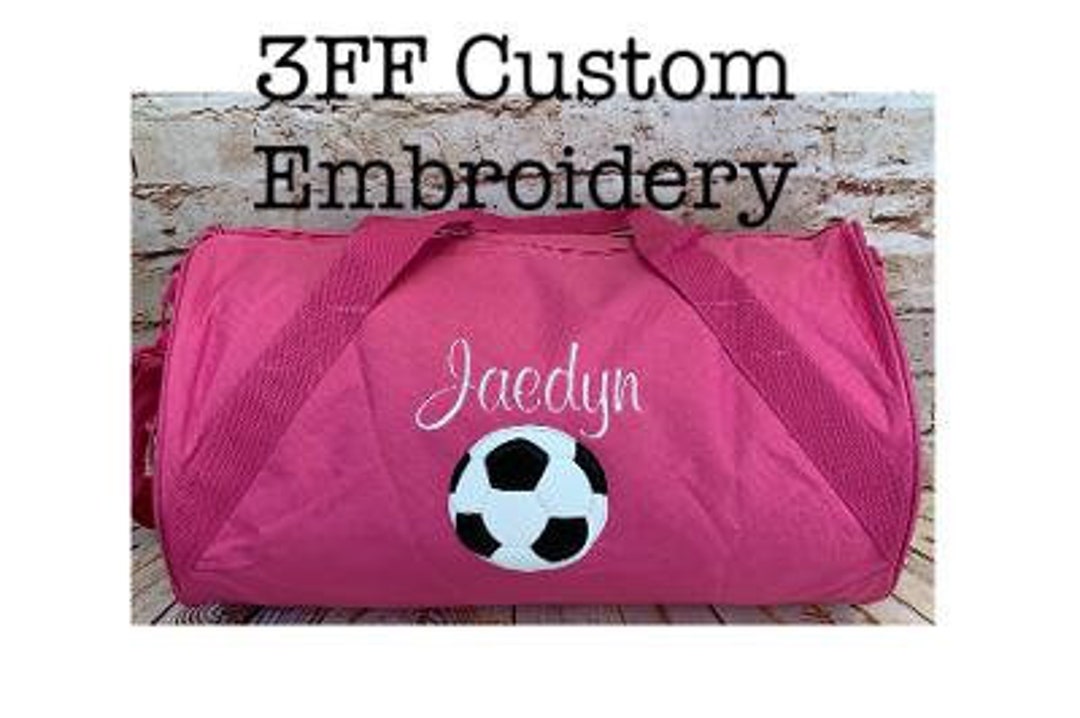 Personalized Embroidered Soccer Ball Duffel/duffle Bag/futbol Bag