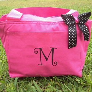 Personalized Insulated Lunch Tote Pick your Tote Color, Font, & Thread Color/Lunch Bag/Lunch Cooler/School Lunch Bag/Teacher Gift