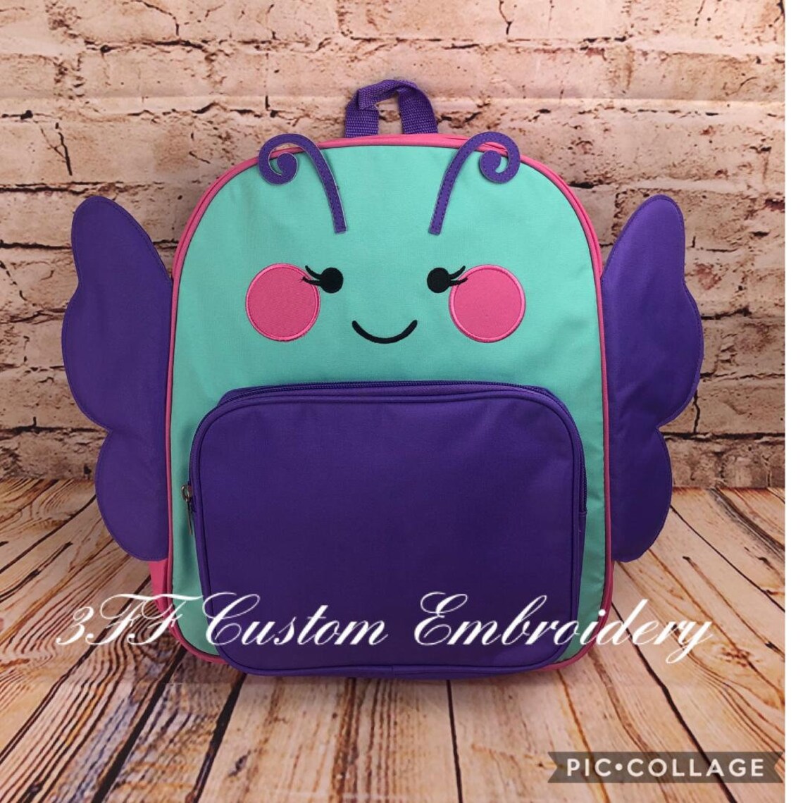 PRESCHOOL Girls Butterfly Backpack With FREE Monogram/name Etsy