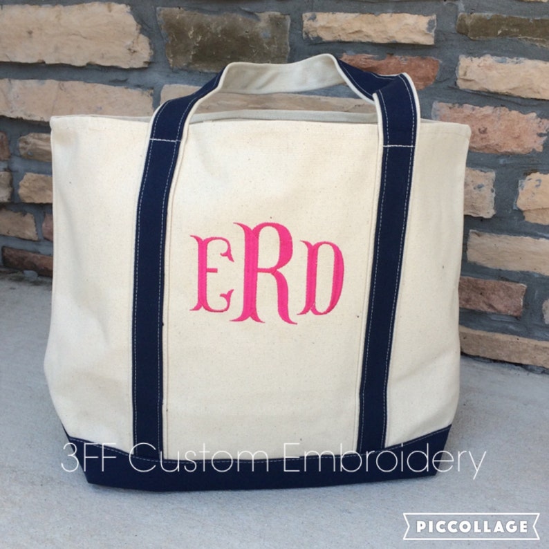 Personalized Extra-large Canvas Boat Tote/large Beach Bag/boat - Etsy