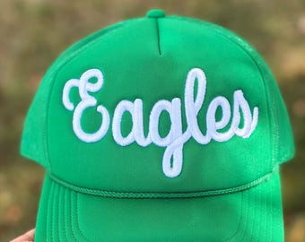 Custom Foam Trucker Cap, Team Hat, Puff Embroidered Hat, Baseball Mom, Football Mom, Hockey Mom, Game Day Hat, My City Hat, School hat