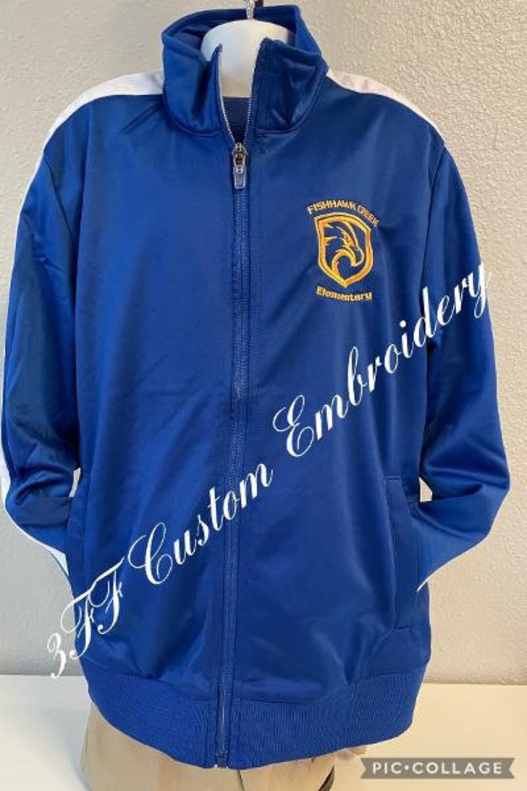 Fishhawk Creek Elementary Uniform Royal Blue Full-zip TRACK - Etsy