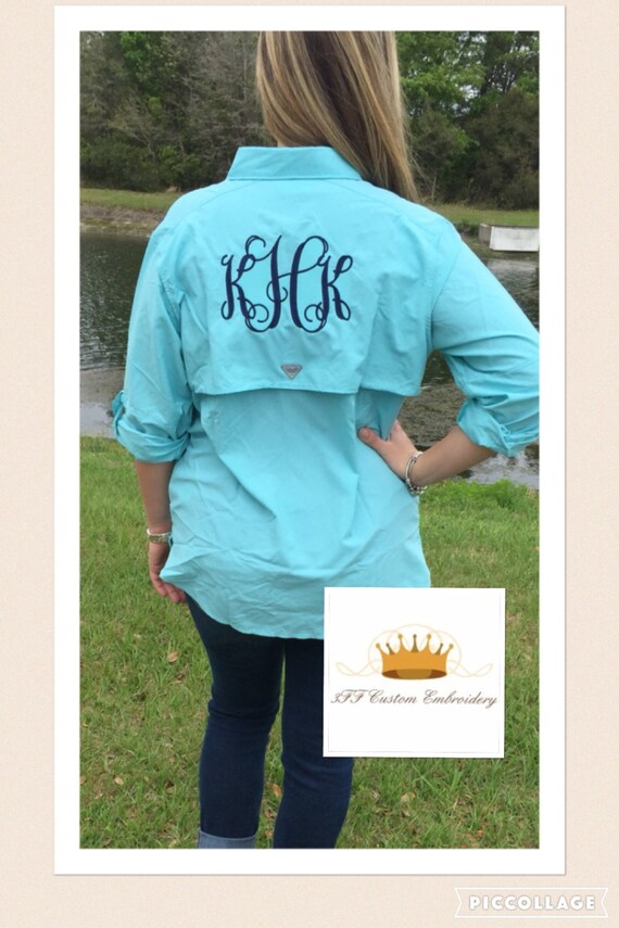 Monogrammed COLUMBIA Ladies BAHAMA PFG 