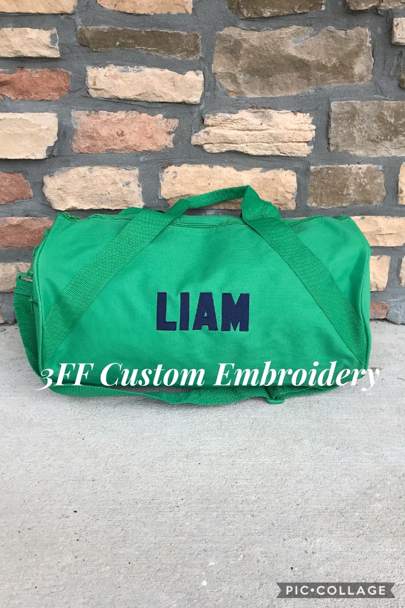 Personalized Embroidered Duffel/duffle Bag/overnight Etsy