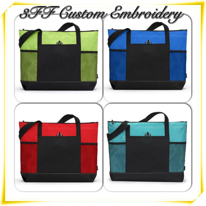 Personalized Monogrammed Teacher Apple School Tote Lots of Colors to Choose from