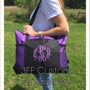 Personalized Select Tote Lots of Colors to Choose from Custom Embroidery Makes a Great Gift/Custom Wording on Tote Bag/Personal Gift image 2