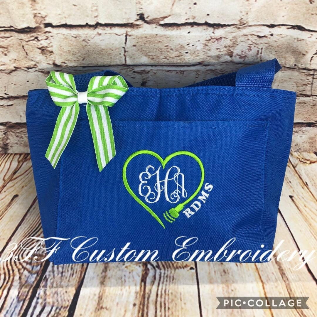 Personalized Heart Ultrasound Probe Lunch Tote/sonographer - Etsy