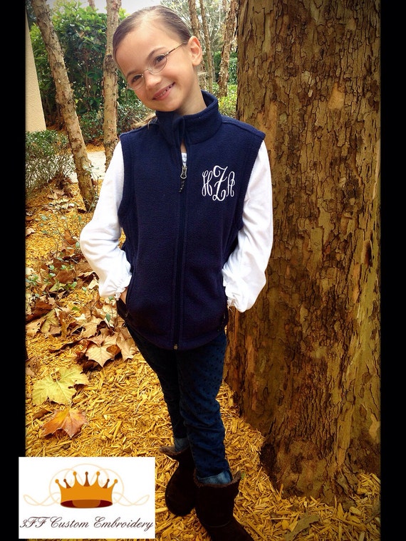 Youth fleece shop vest