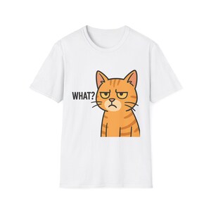 Funny Cat Graphic T-Shirt, Casual Wear for Cat Lovers, Gift for Pet Owners, Quirky Humor Top, Perfect Birthday Gift, Unisex Tee
