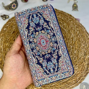 Handmade Turkish Carpet Bag Wallet – Zipper Women’s Wallet, Boho Wallet, Bohemian Cute Trifold Wallet, Gift for Her,Carpet Bag,Vintage Bag