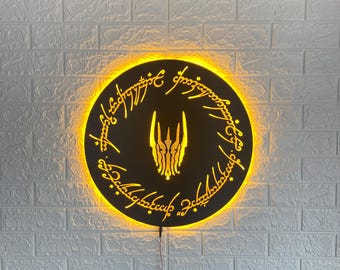 LOTR *Sauron LED Wall Art, Fantasy Lighted Wall Decor