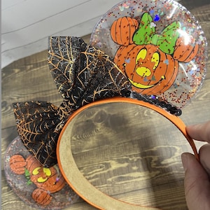 Micky Halloween Kürbis Minnie Maus Ohren