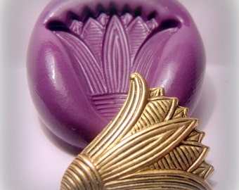 egypt lotus flower mold- flexible silicone push mold / craft/ dessert/ mini food / soap mold/ resin/jewelry and more...