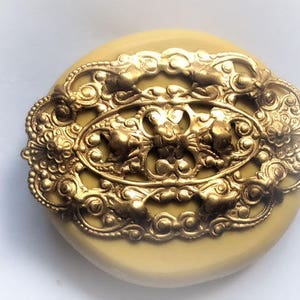 Oval Filigree silicone food safe rubber mold