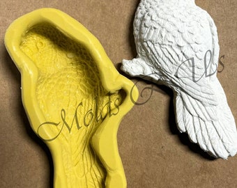 Silicone mold Parrot- flexible silicone push mold / craft/ dessert/ mini food / soap mold/ resin/jewelry and more.