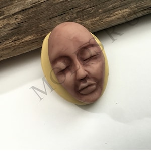 Goddess face altered art face art deco flexible silicone mold