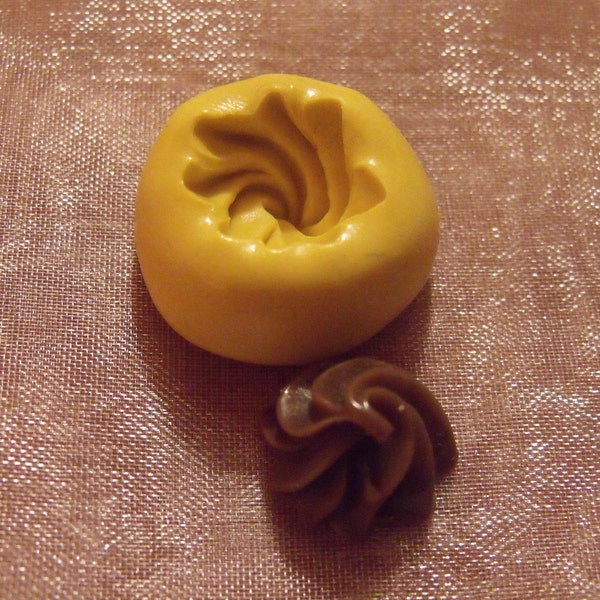 cup cake top/ frosting- flexible silicone push mold / craft/ dessert/ mini food / soap mold/ resin/jewelry and more..