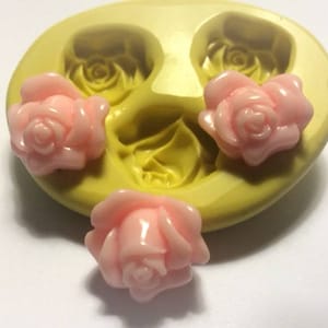 Rose buds  flexible silicone mold