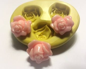 Rose buds  flexible silicone mold