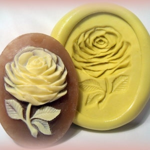 kawaii abierto rosa cameo molde 40 x 30- flexible silicona push molde / artesanía / postre / mini comida / jabón molde / resina / joyería y más.