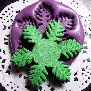 Grote Snowflake flexibele siliconen push mold-fondant, wax, miniatuur voedingsmiddelen, decoden, klei, hars, snoepjes, pmc