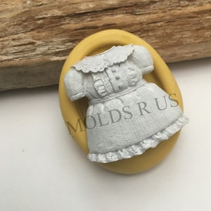 Girls dress flexible silicone mold