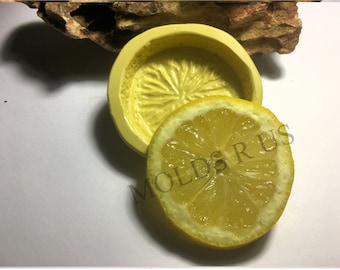 Lemon Slice - flexible silicone push mold / craft/ dessert/ mini food / . resin/jewelry and more..