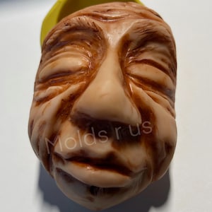 Flexible Silicone Face Mold for Crafts and Food (3 1/4 x 2 1/2")