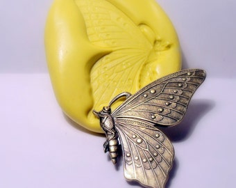 large exotic butterfly mould- flexible silicone push mold / craft/ dessert/ mini food / soap mold/ resin/jewelry and more.