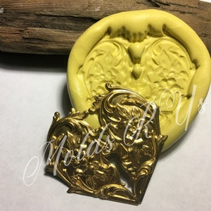 Silicone mold Heart scroll mold silicone food safe rubber mold