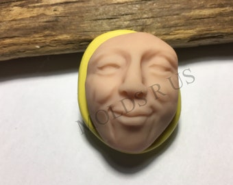 Face altered art face art deco flexible silicone mold