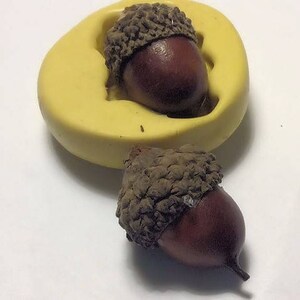 Acorn flexibele siliconen mal-fondant, wax, klei, hars, snoep, chocolade en meer