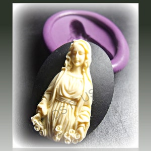 Mother Mary Cameo flexible silicone mold / mould