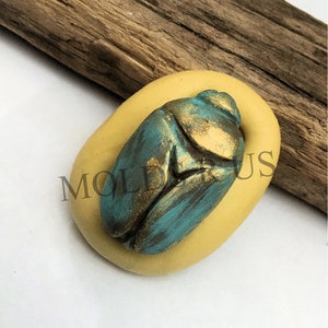 EGYPTIAN SCARAB BEETLE mold- flexible silicone push mold / craft/ dessert/ mini food / soap mold/ resin/jewelry and more......