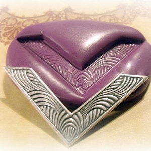 Art deco Corner flexible silicone mold / mould