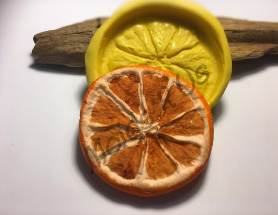 Moule En Silicone De Cuisine - Forme Tranche D'orange (couleur Orange) - Neuf