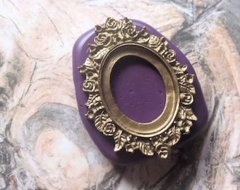 Floral frame mold  flexible silicone mold/ fondant/ cake decoration
