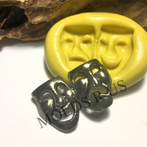 Theatre Comedy Mask flexible silicone mold / mould
