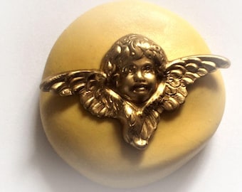 Cherub with wings flexible silicone push mold / craft/ dessert/ mini food / resin/jewelry and more..