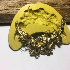 Große Florale Swag Flexible Silikonform- Fondant, Wachs, Ton, Resin, Süßigkeiten, Schokolade und mehr