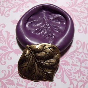 Getextureerde blad flexibele siliconen push mold-fondant, wax, miniatuur voedingsmiddelen, decoden, klei, hars, snoepjes, pmc