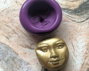 Moon Face flexible silicone mold