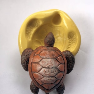 Turtle flexible silicone mold / mould /clay, resin, sweets, pmc,Fondant, wax and more