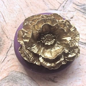 Poppy flower mold  flexible silicone mold/ fondant/ cake decoration