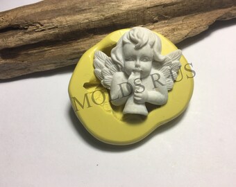 Angel Flexible silicone push mold- fondant, wax, miniature foods, decoden, clay, resin, sweets, pmc