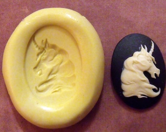 UNICORN HEAD- flexible silicone  mini food/ / jewelry/ resin and more..