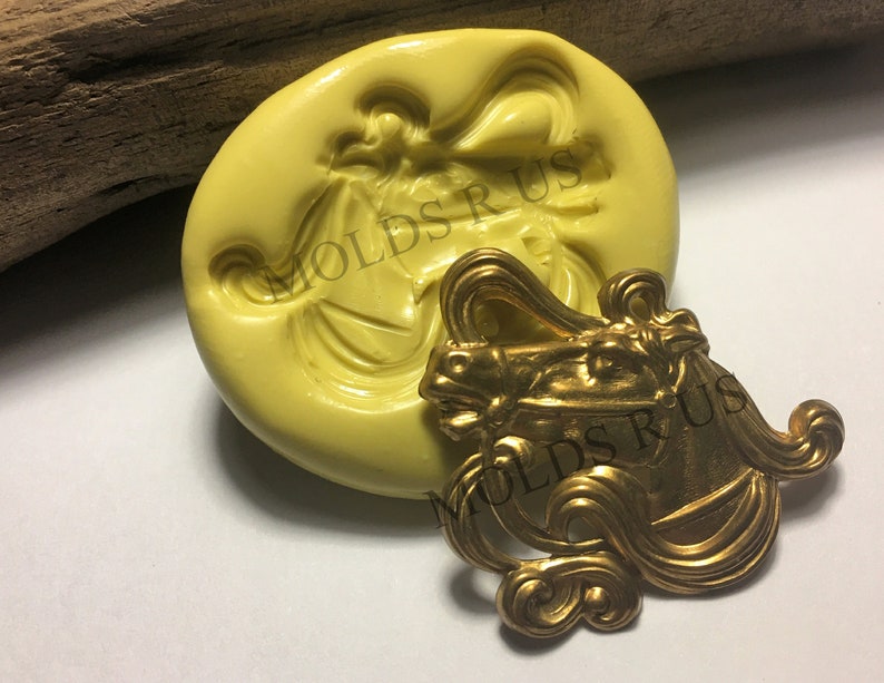 Large Horses Head Mold Flexible Silicone Push Mold / Craft/ Etsy