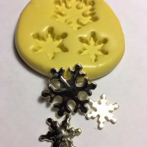 Sneeuwvlok instellen flexibele siliconen mal/mould