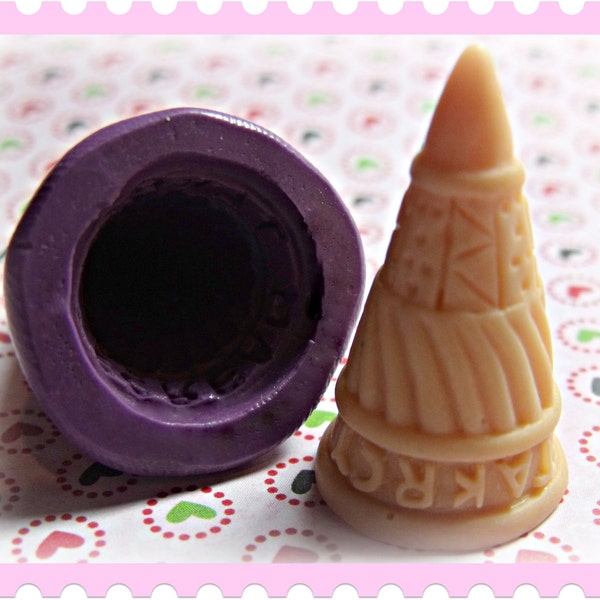 Ice Cream cone flexible silicone mold / mould